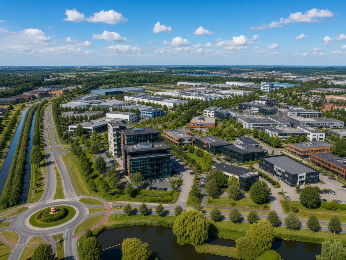 Bedrijven terrein in Nederlsnd